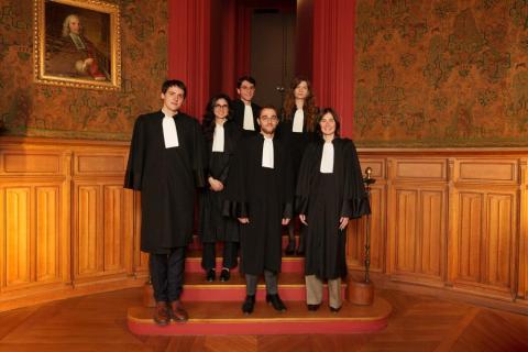 De gauche à droite : Stanislas Julien-Steffens, Julia Rechtman, Esteban Renaud, Ruben Izraelewicz, Aurélie Lambert, Nina Dianteil